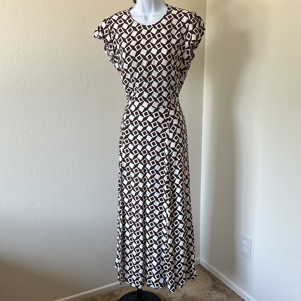 Reformation Geometric Print Dress 8